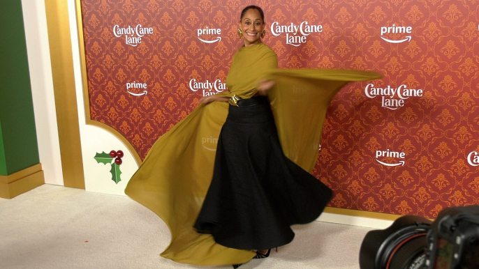 Tracee Ellis Ross "Candy Cane Lane" World Premiere Red Carpet Arrivals