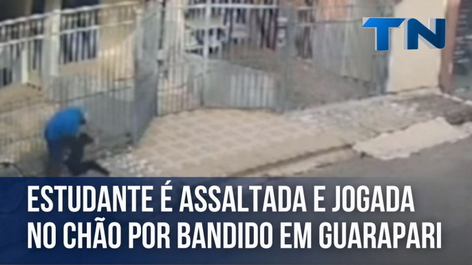 Estudante é assaltada e jogada no chão por bandido na Grande Vitória