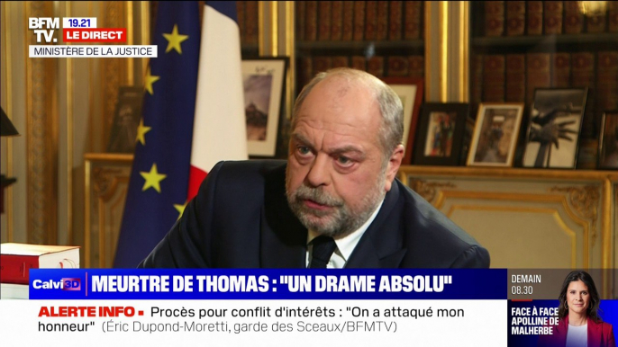 Éric Dupond-Moretti affirme pouvoir fournir à Marine Le Pen "la liste" des "gudards" et "identitaires" toujours au Rassemblement national