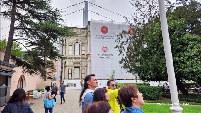 Historical Beylerbeyi Palace built between 1861 and 1865 - Istanbul, Turkey