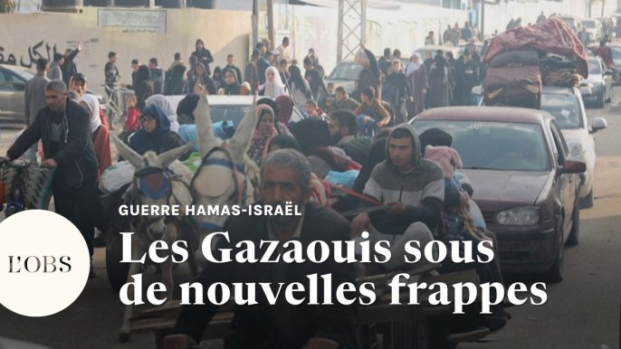 Gaza : après la trêve, la reprise des frappes pousse des habitants à fuir