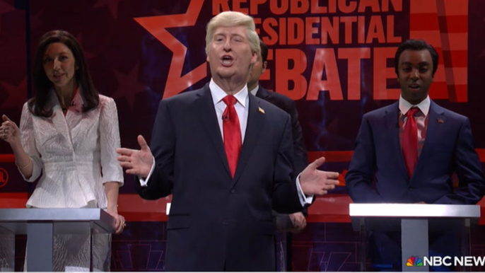 SNL parodies Donald Trump critiquing Republican debate rivals in latest cold open