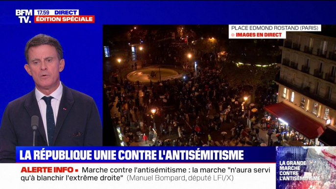 Marche contre l'antisémitisme: "C'est une étape essentielle", affirme Manuel Valls