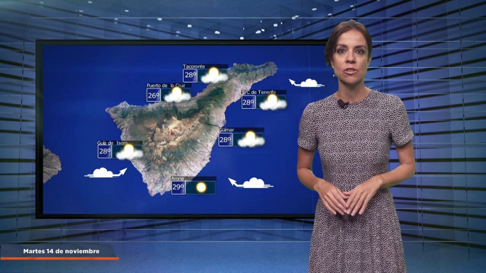 La previsión del tiempo en Canarias para el 14 de noviembre de 2023, en Atlántico Televisión.