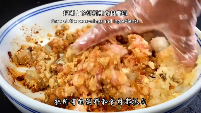 Chinese Recipe Tofu and Winter Melon Rice-meat dumplings are nutritious, delicious and delicious