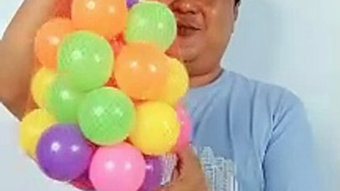 Mainan mandi bola anak - mainan mandi bola pelangi - mainan seru mandi bola #toys