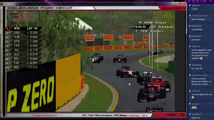 F1Brain S2 - GP d'Australie 1/10 : qualifs, course sprint et course principale | rFactor IA league