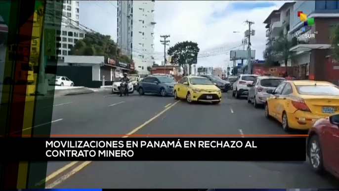 teleSUR Noticias 15:30 17-11: Movilizaciones en Panamá en rechazo al contrato minero