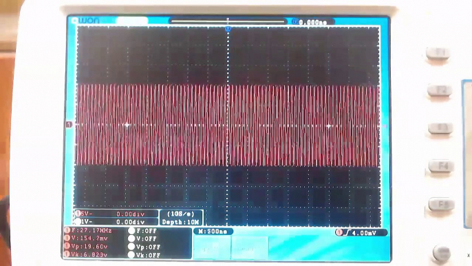 Testes adicionais ao novo emissor experimental