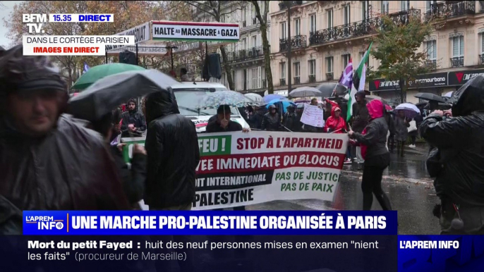 Paris: des manifestants défilent ce samedi pour exprimer leur soutien au peuple palestinien