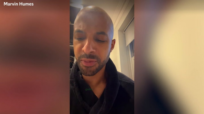 I’m A Celebrity’s Marvin Humes says tearful goodbye to family as he lands in Australia