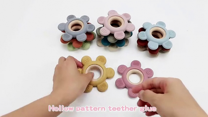 Infant Wooden Ring Health Care Teething Chewing Toys