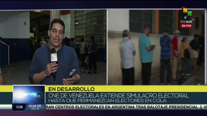 Simulacro electoral avanza con éxito en todos los colegios electorales del país