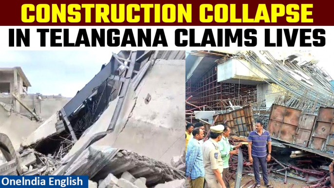 Telangana: Under-Construction Stadium Collapse Claims 3 Lives, Many Injured | Oneindia News