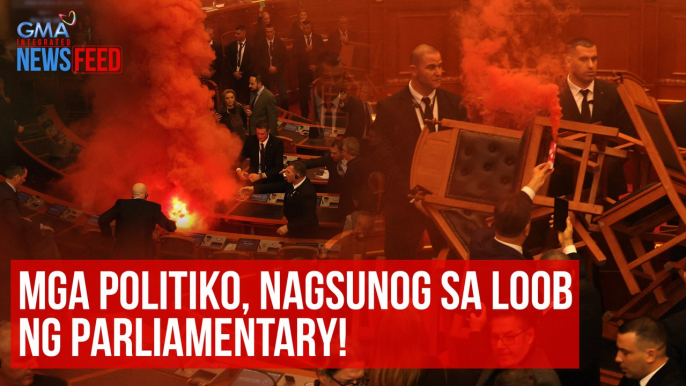 Mga politiko, nagsunog sa loob ng parliamentary! | GMA Integrated Newsfeed