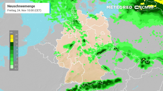 Ein brachialer Wetterumschwung bringt Deutschland den Winter mit Schnee und Frost bis in tiefe Lagen!