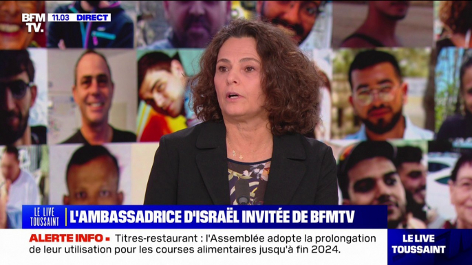 Libération des otages: "La mise en œuvre prend du temps", affirme l'ambassadrice d'Israël en France