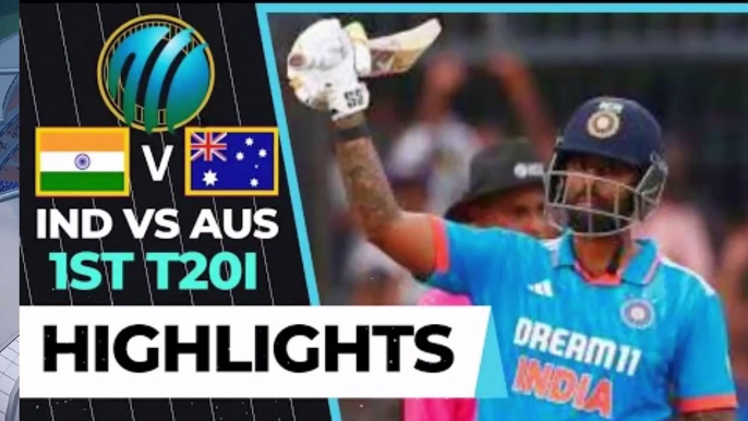 India vs Australia 1st T20 2023 full highlights of today's cricket match