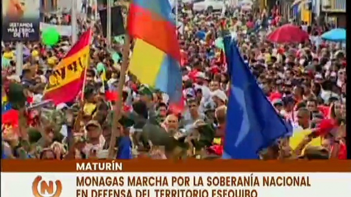 Monagas | Habitantes del mcpio. Maturín marchan por la soberanía nacional en defensa del Esequibo