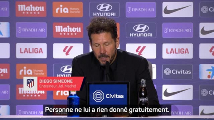 Atlético - Simeone sur Koke : "600 matches, c'est un chiffre extraordinaire"