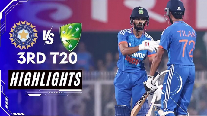 India vs Australia 3rd t20 2023 highlights | Ind vs Aus