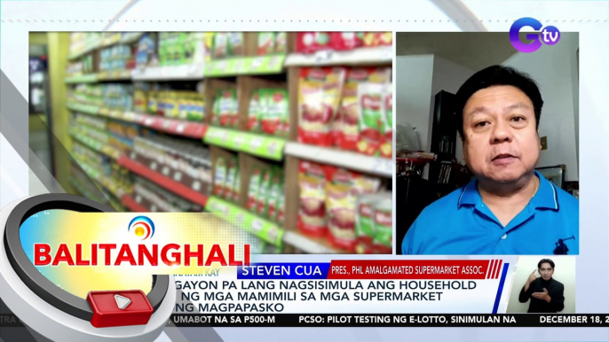 Phl Amalgamated Supermarket Assoc.: Stable ang supply ng noche buena items | BT