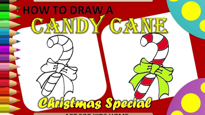 How to Draw a Christmas Candy Cane | Easy Drawing for kids | क्रिसमस कैंडी केन | قصب حلوى عيد الميلاد | Рождественская конфета | Permen Tongkat Natal | ক্রিসমাস ক্যান্ডি বেত | Noel Şeker Kamışı | Candy Cane ng Pasko | Canne à sucre de Noël | Weihnachtszuc