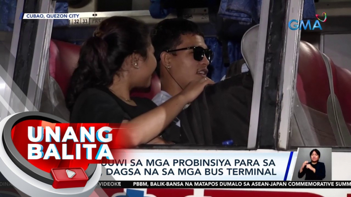 Ilang uuwi sa mga probinsya para sa Pasko, dagsa na sa mga bus terminal | UB