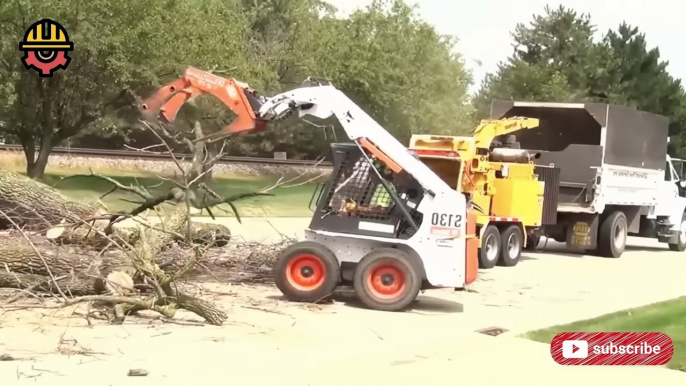 Amazing Dangerous Cutting Huge Tree Skills With Chainsaw, Incredible Woodworking & Wood Chipper