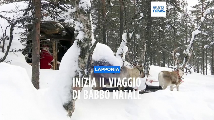 Lapponia: inizia il viaggio di Babbo Natale