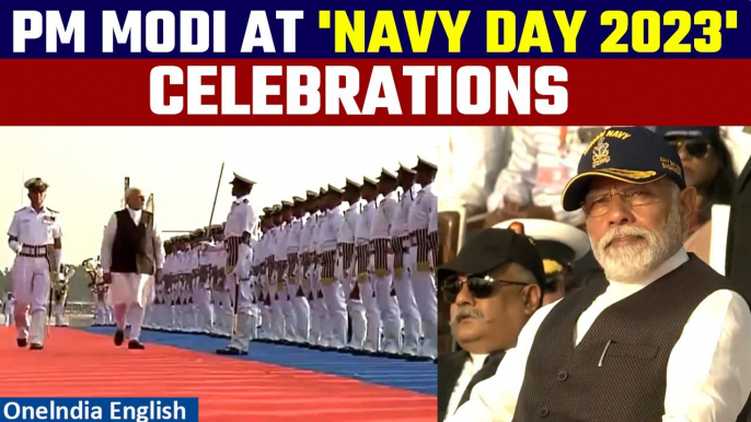 PM Narendra Modi at Navy Day 2023 Celebrations | Guard of Honour Inspection | Oneindia News