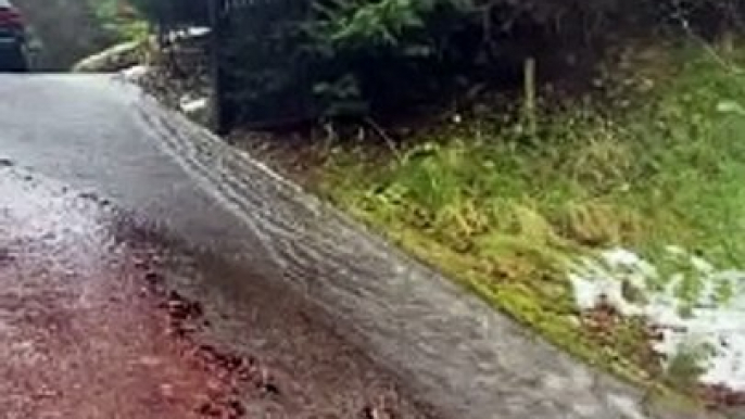 Derbyshire road closed due to flood