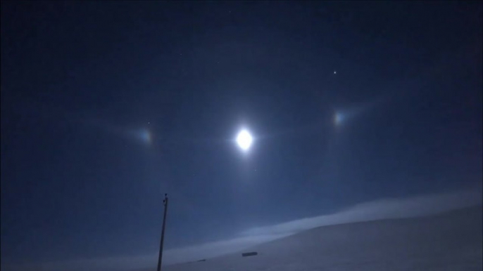 Ultra-rare ‘moon halo’ captured on camera in frozen Inner Mongolia wilderness