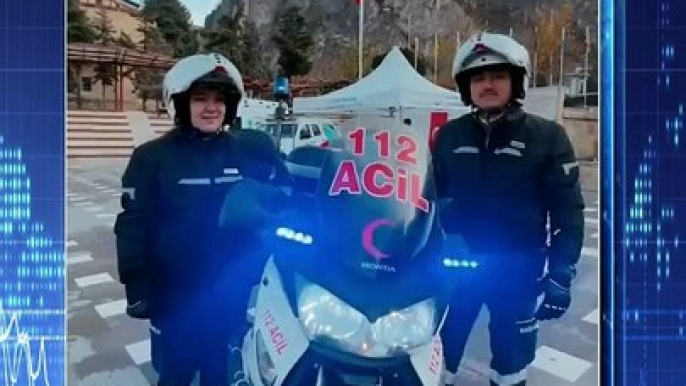 Motorize 112, kara ambulanslarının hızlı ulaşım sağlayamadığı yerlere hızlı ulaşım sağlıyor