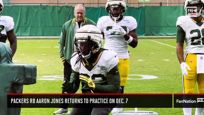 Green Bay Packers RB Aaron Jones Returns to Practice on. Dec 7