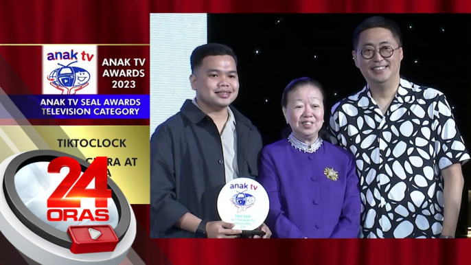 24 Oras at iba pang programa ng GMA Network, pinarangalan sa Anak TV awards | 24 Oras