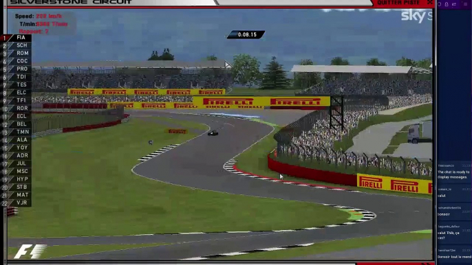 F1Brain S2 - GP de Grande Bretagne 5/10 - qualifs, course sprint et course principale - rFactor IA l