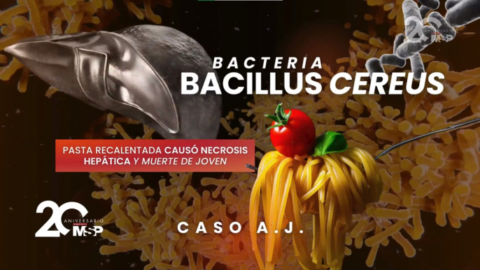 Bacteria Bacillus cereus: pasta recalentada causó necrosis hepática y muerte de joven - Caso A.J.