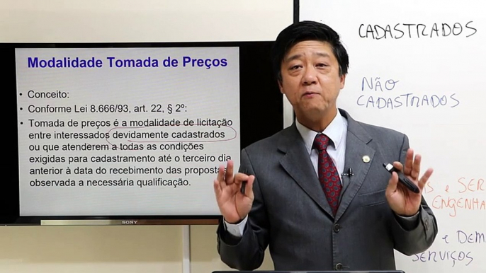 Aula 58 - Licitação Modalidade Tomada de Preços - Lei 8666  Direito Administrativo