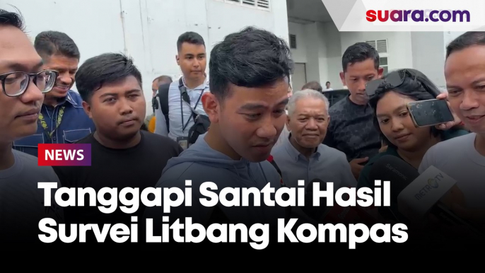 Tanggapi Santai Hasil Survei Litbang Kompas, Gibran: Kalau Turun Laporin, Kalau Naik Nggak Usah