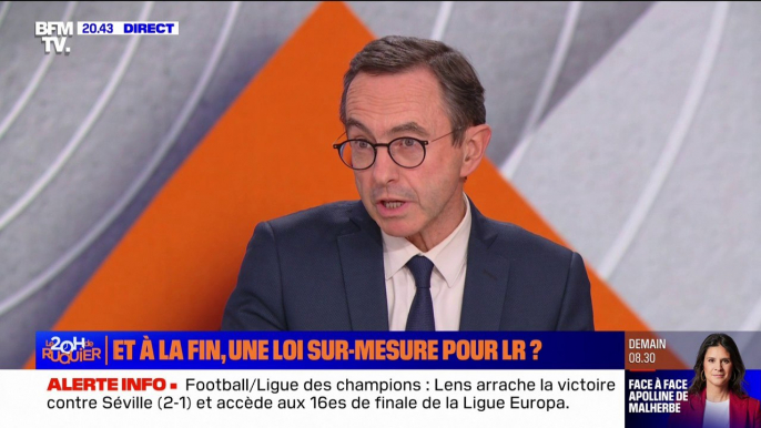 Rejet du projet de loi immigration: "C'est le crash du en même temps", pour Bruno Retailleau (président du groupe LR au Sénat)