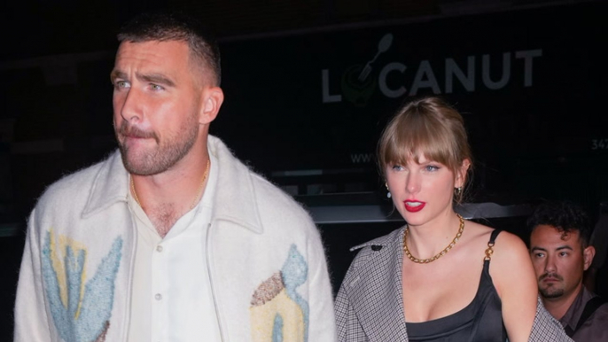 Taylor Swift and Travis Kelce Shared the Sweetest Moment of PDA During a Post-Game Party
