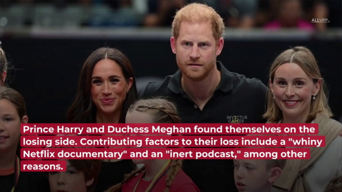 Slap In The Face For Harry and Meghan: Loser Of The Year?
