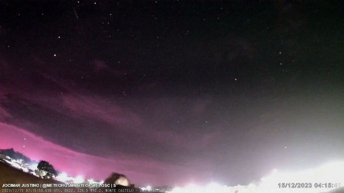 Chuva de meteoros ilumina o céu de Santa Catarina