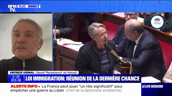 Loi Immigration: "Est-ce que la classe politique en France est capable de s'entendre pour l'intérêt général?" s'interroge Patrick Vignal, député "Renaissance" de l'Hérault
