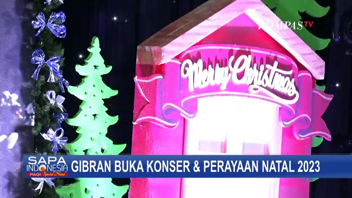 Cawapres Gibran Buka Acara Christmas Youth Celebration and Concert di Manado!