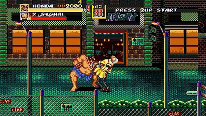 Streets of Rage 2 - Street Figther 2 Part 3 - E.Honda (Hack) (Playthrough)