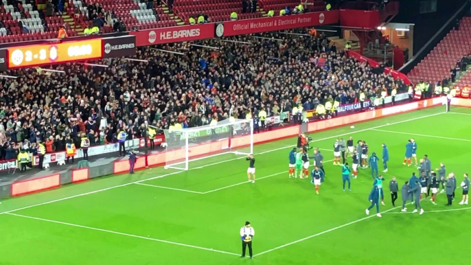 Luton Town fans at Sheffield United