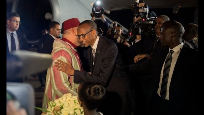 His Majesty King of Morroco Mohammed VI arrived in Rwanda for a state visit (18/10/2016)