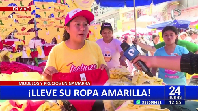 Gamarra: prendas íntimas amarillas son el ‘boom’ por fiesta de año nuevo